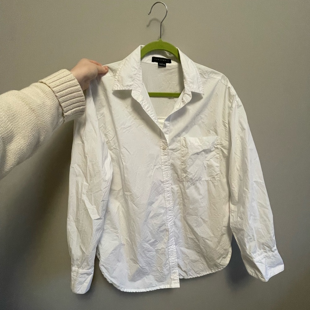 White Button-Up Shirt